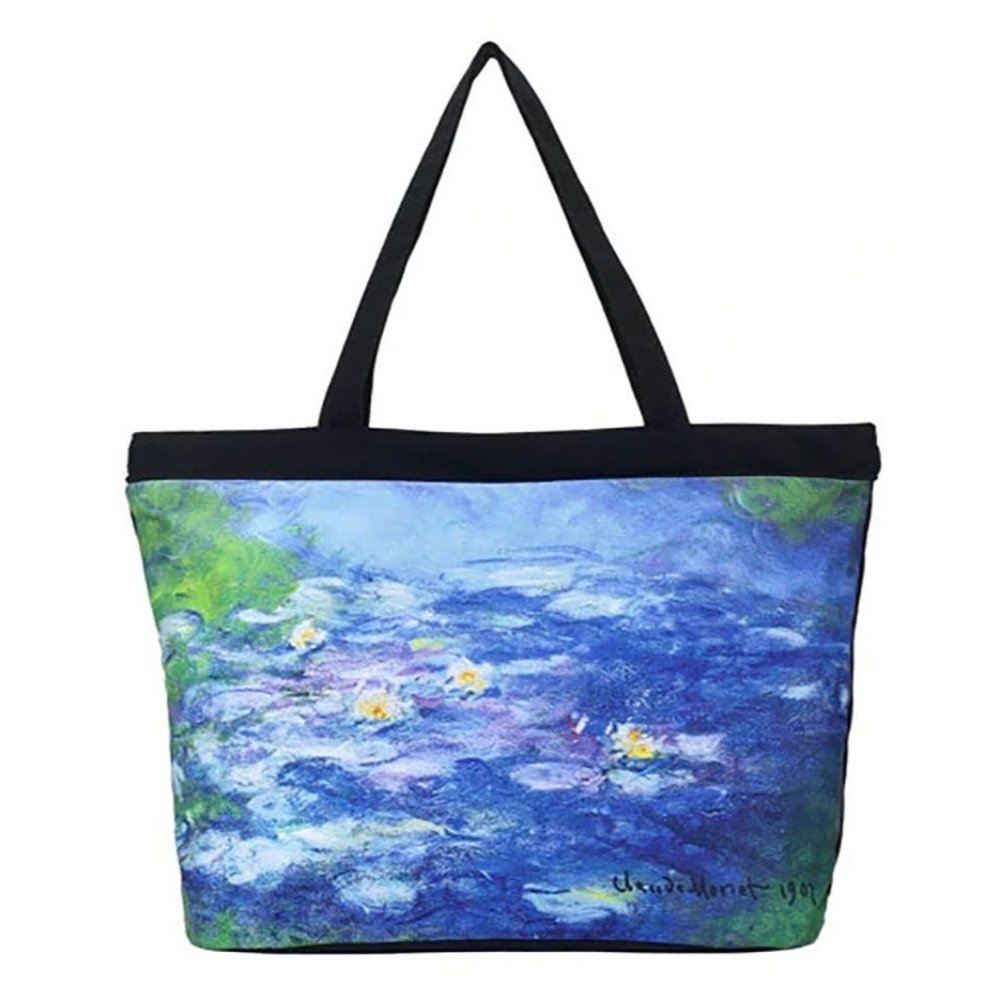 Monet Water Lillies Shoulder Tote